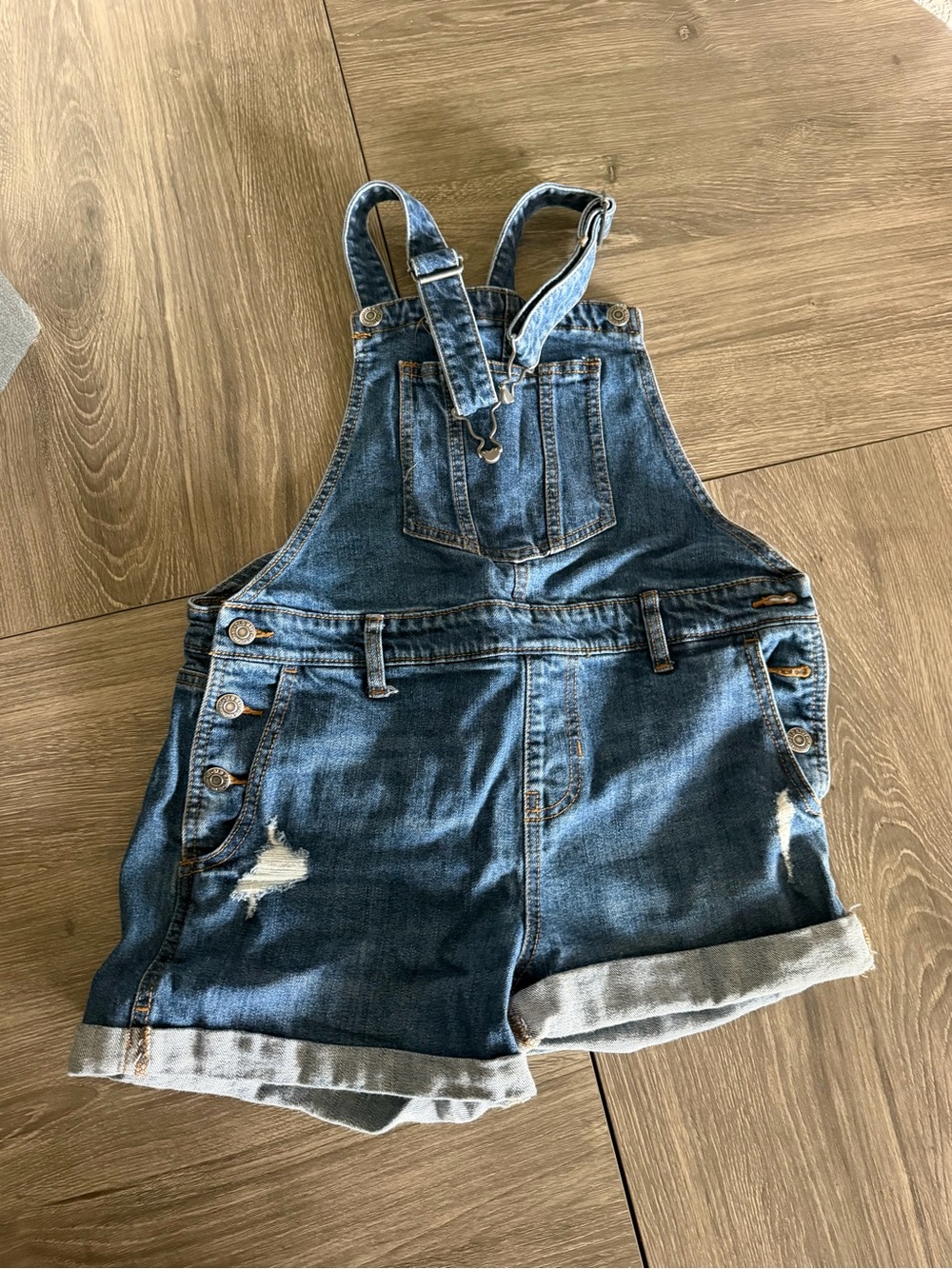 Old Navy Blue Denim Shortalls